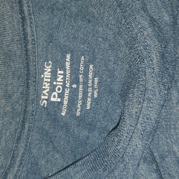 Heather blue men's Starting Point t-shirt, S - Picture 2 of 2